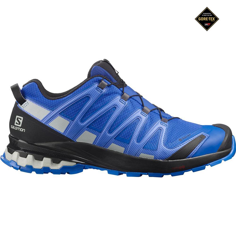 Salomon Singapore Mens Trail Running Shoes - XA PRO 3D V8 GORE-TEX Navy | 08726-RKEW